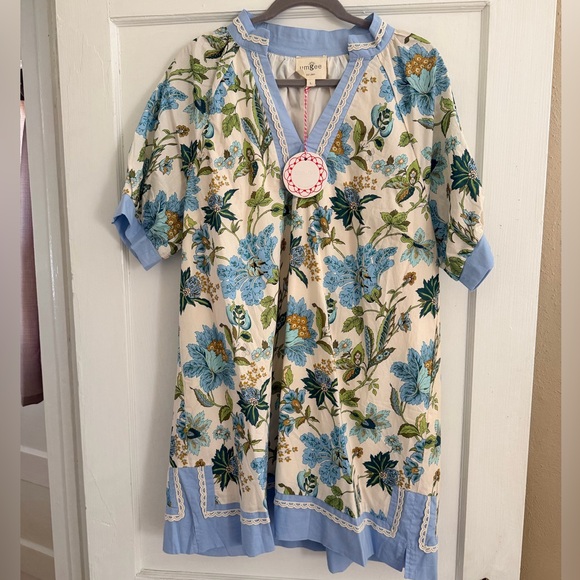 Umgee Dresses & Skirts - 🌸 Umgee Blue Floral Dress (Size Large) – NWT 🌸